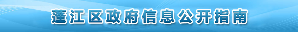 蓬江區(qū)政府信息目錄公開指南